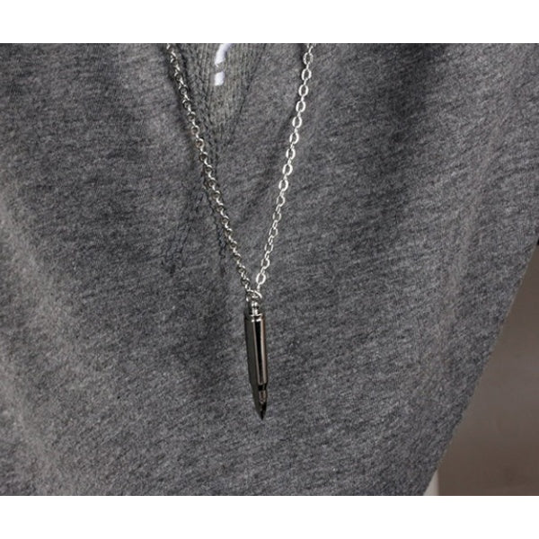 GIANTTO LEGACY COLLECTION SILVER BULLET PENDANT NECKLACE