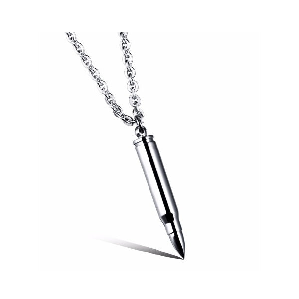 GIANTTO LEGACY COLLECTION GOLD STEEL BULLET PENDANT NECKLACE