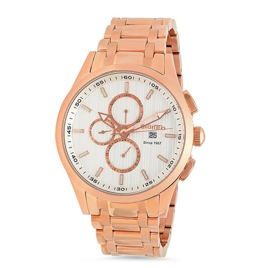Stainless steel case rose gold IP