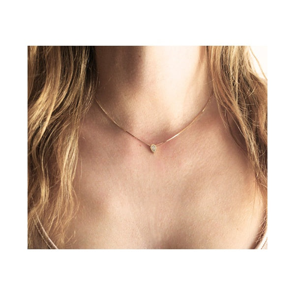 Pear Shape Diamond Necklace