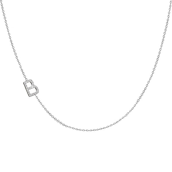 Diamond Initial Necklace