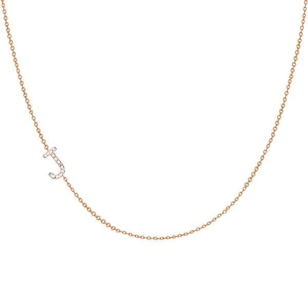 Diamond Initial Necklace