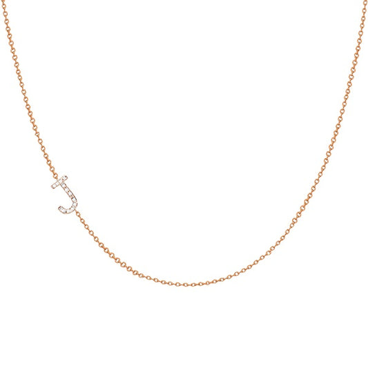 Diamond Initial Necklace