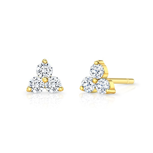 Diamond Trio Studs