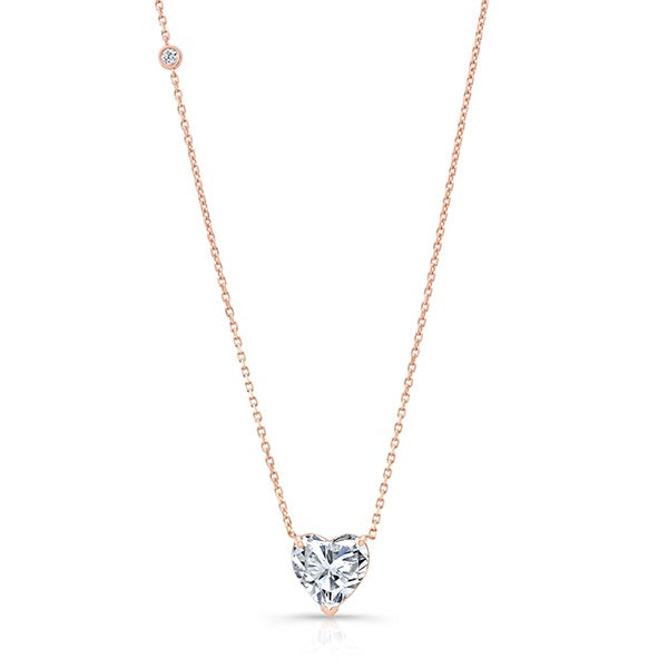 Solitaire Heart Necklace