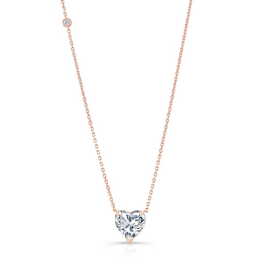 Solitaire Heart Necklace