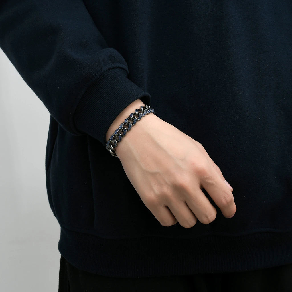 NAVY BLUE G-LINK BRACELET