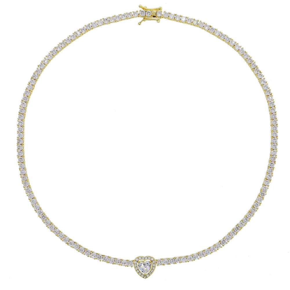 HEART TENNIS NECKLACE