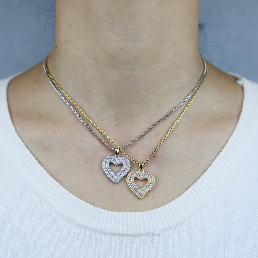 BAGUETTE HEART PENDANT