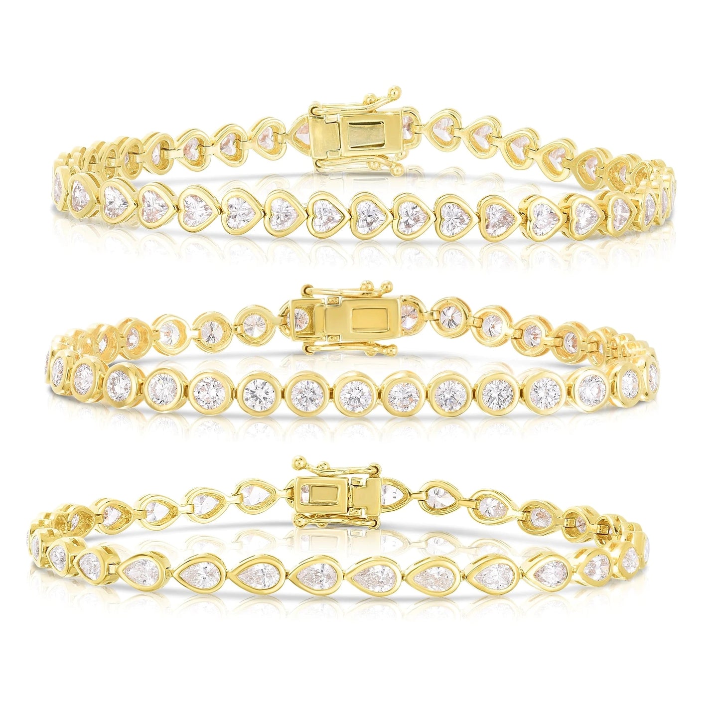 BEZEL SET TENNIS BRACELET