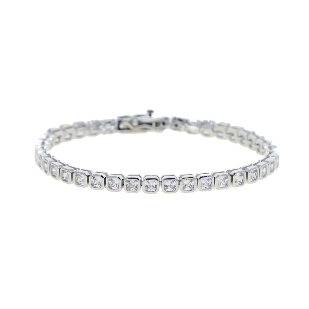 BEZEL SET TENNIS BRACELET