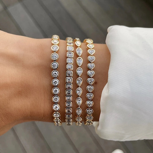 BEZEL SET TENNIS BRACELET