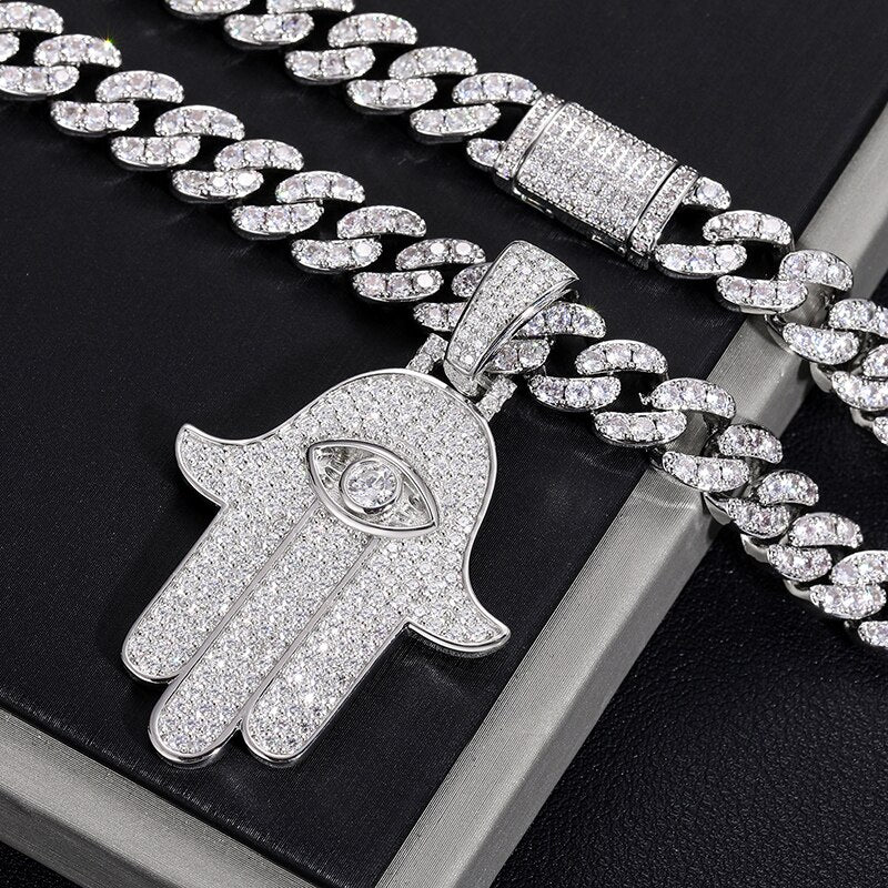 HAMSA PENDANT AND CHAIN