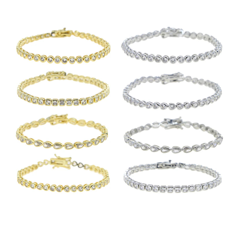BEZEL SET TENNIS BRACELET