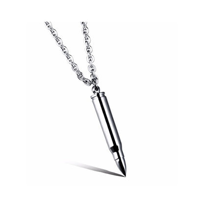 GIANTTO LEGACY COLLECTION SILVER BULLET PENDANT NECKLACE