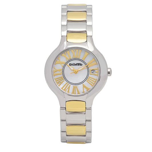 GIANTTO YELLOW GOLD AND STAINLESS STEEL 2 TONE EMPRESS